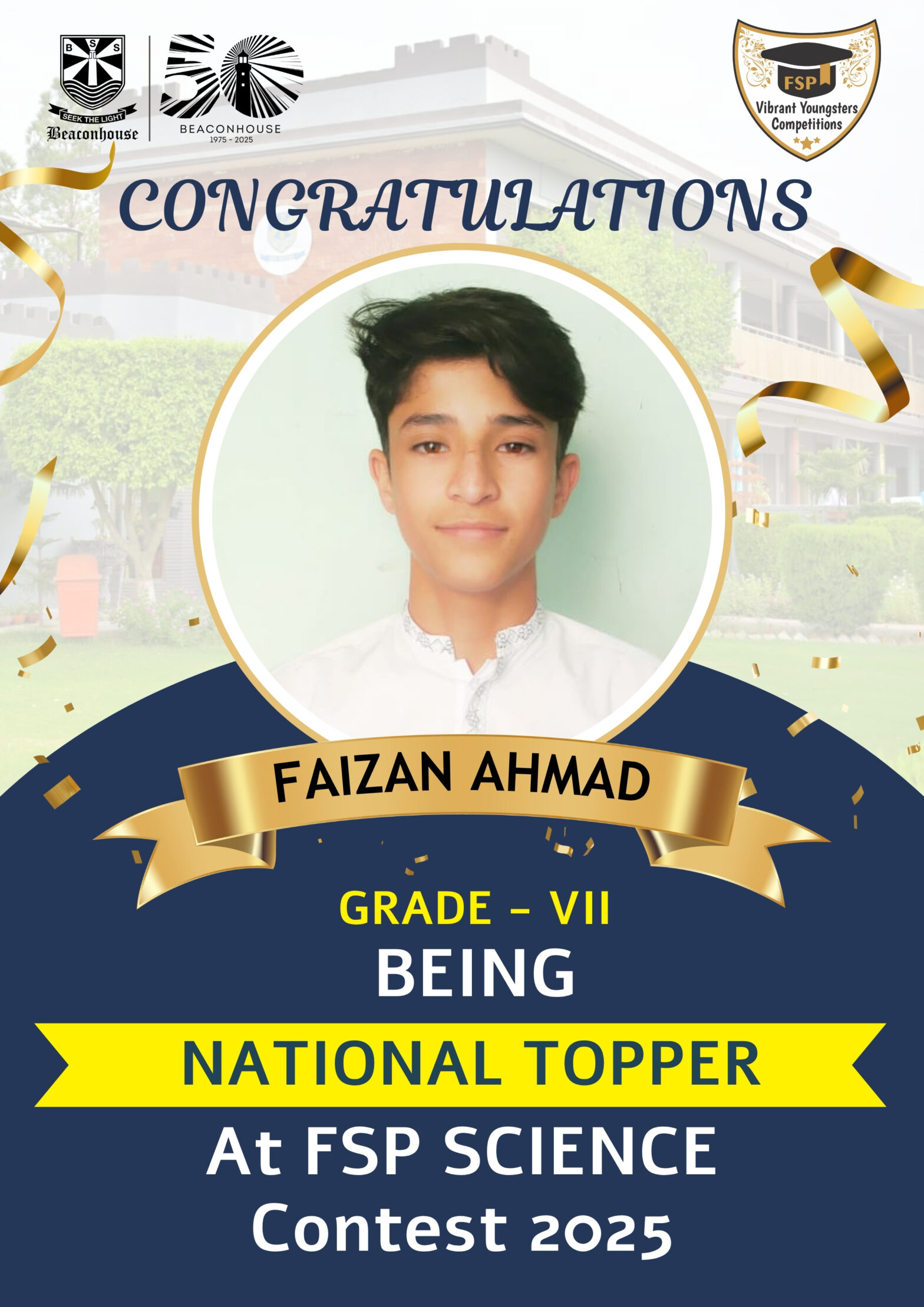 🌟 Beaconhouse Mardan Shines Bright at the FSP Science Contest 2025! 🌟