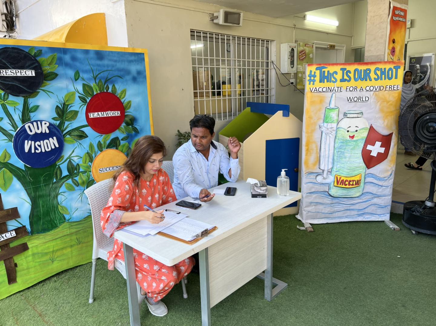 COVID Vaccination Drive – PECHS Primary II, Karachi