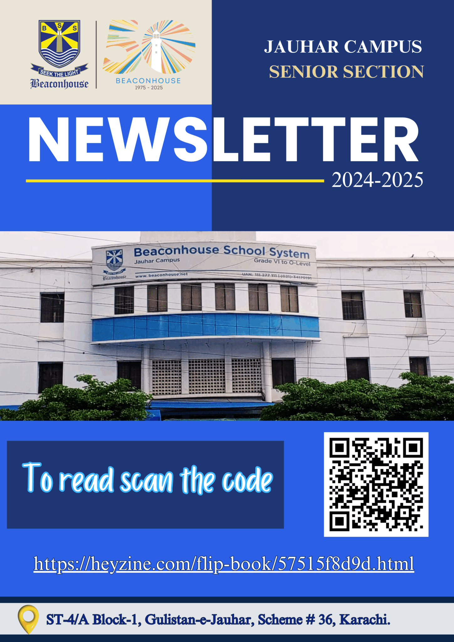 Senior School Newsletter 2024- 2025 – Gulistan-e-Jauhar Campus